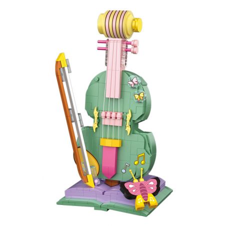 LOZ 4106 non  ĐÀN VI Ô LÔNG bộ đồ chơi xếp lắp ráp ghép mô hình Creator Sáng Tạo 505 khối