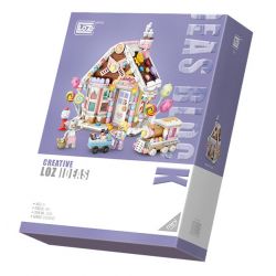 LOZ 1224 non  NHÀ KẸO bộ đồ chơi xếp lắp ráp ghép mô hình Christmas Giáng Sinh 781 khối