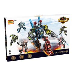 LOZ 1824 non  SIÊU NHÂN bộ đồ chơi xếp lắp ráp ghép mô hình Creator 3 In 1 MODULEXTF Sáng Tạo Với 3 Mẫu 1153 khối