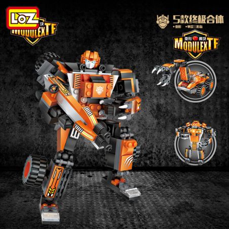 LOZ 1822 non  XE NÂNG BA BIẾN bộ đồ chơi xếp lắp ráp ghép mô hình MODULEXTF 221 khối