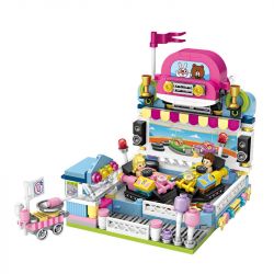 LOZ 1728 non  XE BỘI THU bộ đồ chơi xếp lắp ráp ghép mô hình City Modern Paradise Thành Phố Thiên Đường Hiện Đại 432 khối