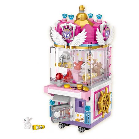 LOZ 1721 non  MÁY MÓNG bộ đồ chơi xếp lắp ráp ghép mô hình City Modern Paradise Thành Phố Thiên Đường Hiện Đại 587 khối