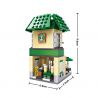 LOZ 1608 non  CAFE PHỐ NHỎ bộ đồ chơi xếp lắp ráp ghép mô hình Mini Modular Đường Phố Thu Nhỏ 312 khối