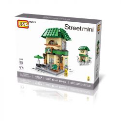 LOZ 1608 non  CAFE PHỐ NHỎ bộ đồ chơi xếp lắp ráp ghép mô hình Mini Modular Đường Phố Thu Nhỏ 312 khối