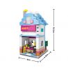 LOZ 1606 non  CỬA HÀNG BÁNH RÁN MINI STREET VIEW bộ đồ chơi xếp lắp ráp ghép mô hình Mini Modular DONUTS SHOP Đường Phố Thu Nhỏ 346 khối