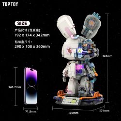 TOP TOY TC1801 1801 non  THỎ PHÁ CÁCH PHỐI CẢNH THÁO DỠ NỬA NGƯỜI TRONG TƯƠNG LAI bộ đồ chơi xếp lắp ráp ghép mô hình Creator Sáng Tạo 1000 khối