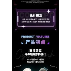 TOP TOY TC1801 1801 non  THỎ PHÁ CÁCH PHỐI CẢNH THÁO DỠ NỬA NGƯỜI TRONG TƯƠNG LAI bộ đồ chơi xếp lắp ráp ghép mô hình Creator Sáng Tạo 1000 khối