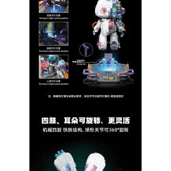 TOP TOY TC1801 1801 non  THỎ PHÁ CÁCH PHỐI CẢNH THÁO DỠ NỬA NGƯỜI TRONG TƯƠNG LAI bộ đồ chơi xếp lắp ráp ghép mô hình Creator Sáng Tạo 1000 khối