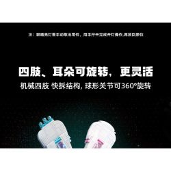 TOP TOY TC1801 1801 non  THỎ PHÁ CÁCH PHỐI CẢNH THÁO DỠ NỬA NGƯỜI TRONG TƯƠNG LAI bộ đồ chơi xếp lắp ráp ghép mô hình Creator Sáng Tạo 1000 khối