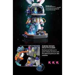 TOP TOY TC1801 1801 non  THỎ PHÁ CÁCH PHỐI CẢNH THÁO DỠ NỬA NGƯỜI TRONG TƯƠNG LAI bộ đồ chơi xếp lắp ráp ghép mô hình Creator Sáng Tạo 1000 khối