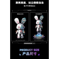 TOP TOY TC1801 1801 non  THỎ PHÁ CÁCH PHỐI CẢNH THÁO DỠ NỬA NGƯỜI TRONG TƯƠNG LAI bộ đồ chơi xếp lắp ráp ghép mô hình Creator Sáng Tạo 1000 khối
