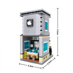 LOZ 1603 non  CỬA HÀNG ĐIỆN THOẠI DI ĐỘNG MINI STREET VIEW bộ đồ chơi xếp lắp ráp ghép mô hình Mini Modular Đường Phố Thu Nhỏ 301 khối