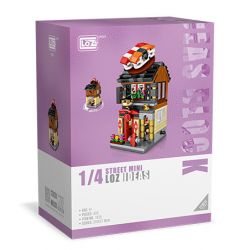 LOZ 1625 non  NHÀ HÀNG SUSHI MINI STREET VIEW bộ đồ chơi xếp lắp ráp ghép mô hình Mini Modular Đường Phố Thu Nhỏ 420 khối