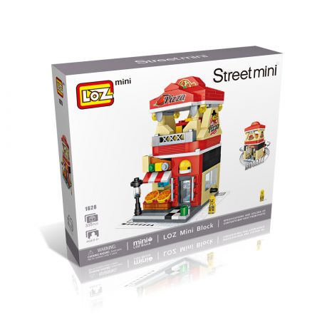 LOZ 1628 non  TIỆM BÁNH NHỎ ??? CHẾ ĐỘ XEM PHỐ bộ đồ chơi xếp lắp ráp ghép mô hình Mini Modular Đường Phố Thu Nhỏ 335 khối