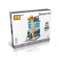 LOZ 1635 non  RẠP CHIẾU PHIM MINI STREET VIEW bộ đồ chơi xếp lắp ráp ghép mô hình Mini Modular Đường Phố Thu Nhỏ 336 khối