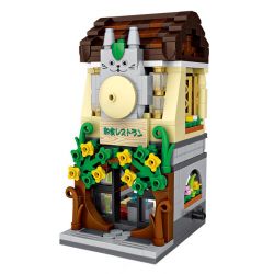 LOZ 1631 non  NHÀ HÀNG NHẬT BẢN CHỦ ĐỀ ĐƯỜNG PHỐ HOẠT HÌNH bộ đồ chơi xếp lắp ráp ghép mô hình 481 khối