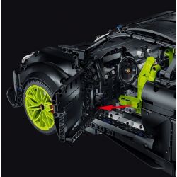 PANBO 7701 non  SIÊU XE MÔ HÌNH PORSCHE tỷ lệ 1:8 bộ đồ chơi xếp lắp ráp ghép mô hình PORSCHE CAYMAN TURBO 2868 khối