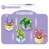 GAOMISI T1040B 1040B non  4 LOẠI MỌNG NƯỚC bộ đồ chơi xếp lắp ráp ghép mô hình FLOWER WORKSHOP SUCCULENT PLANT 412 khối