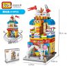 LOZ 1643 non  CỬA HÀNG ĐỒ CHƠI MINI STREET VIEW bộ đồ chơi xếp lắp ráp ghép mô hình Mini Modular Đường Phố Thu Nhỏ 414 khối