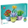 GAOMISI T1040A 1040A non  4 LOẠI MỌNG NƯỚC bộ đồ chơi xếp lắp ráp ghép mô hình FLOWER WORKSHOP SUCCULENT PLANT 485 khối