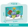 GAOMISI T1040A 1040A non  4 LOẠI MỌNG NƯỚC bộ đồ chơi xếp lắp ráp ghép mô hình FLOWER WORKSHOP SUCCULENT PLANT 485 khối