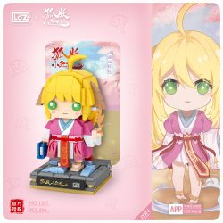 LOZ 1327 non  HỒ TIÊN BÀ MỐI ĐỒ SƠN HỒNG bộ đồ chơi xếp lắp ráp ghép mô hình Fox Spirit Matchmaker Hồ Yêu Tiểu Hồng Nương 294 khối