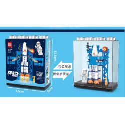 GAOMISI T1010 1010 non  TÊN LỬA VŨ TRỤ TÀU bộ đồ chơi xếp lắp ráp ghép mô hình Space SPACE ROCKET Thám Hiểm Không Gian 236 khối