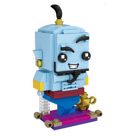 LOZ 1447 non  ĐÈN THẦN bộ đồ chơi xếp lắp ráp ghép mô hình Brickheadz Nhân Vật Đầu To
