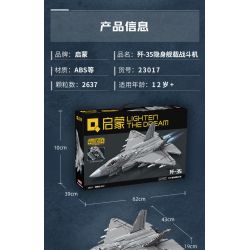 Enlighten 23017 Qman 23017 non  TIÊM KÍCH TÀNG HÌNH TRÊN TÀU SÂN BAY J-35 tỷ lệ 1:26 bộ đồ chơi xếp lắp ráp ghép mô hình Military Army Quân Sự Bộ Đội 2637 khối