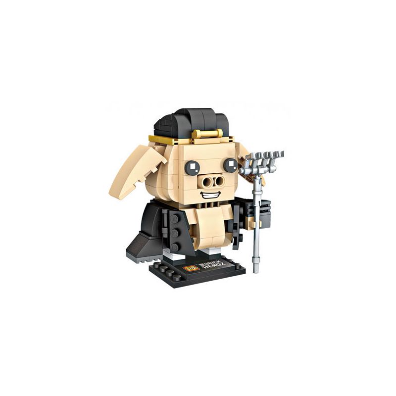 LOZ 1442 non  BÁT GIỚI bộ đồ chơi xếp lắp ráp ghép mô hình Brickheadz Nhân Vật Đầu To 194 khối