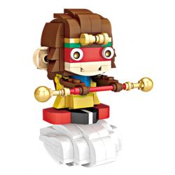 LOZ 1440 non  NGỘ KHÔNG bộ đồ chơi xếp lắp ráp ghép mô hình Brickheadz Nhân Vật Đầu To 223 khối