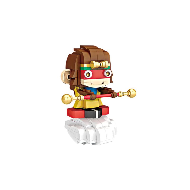 LOZ 1440 non  NGỘ KHÔNG bộ đồ chơi xếp lắp ráp ghép mô hình Brickheadz Nhân Vật Đầu To 223 khối