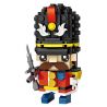 LOZ 1461 non  LÍNH ANH bộ đồ chơi xếp lắp ráp ghép mô hình Brickheadz Nhân Vật Đầu To 137 khối