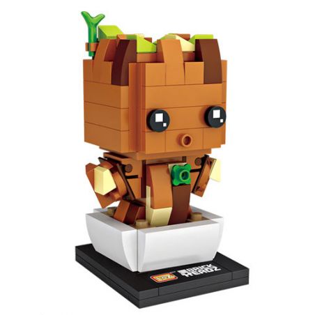 LOZ 1438 non  GROOT bộ đồ chơi xếp lắp ráp ghép mô hình Marvel Super Heroes Siêu Anh Hùng Marvel 137 khối