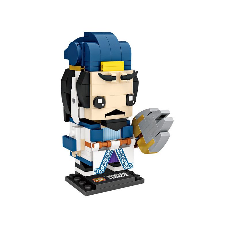 LOZ 1456 non  TAM QUỐC MINI THỢ GẠCH GIA CÁT LƯỢNG bộ đồ chơi xếp lắp ráp ghép mô hình Brickheadz Nhân Vật Đầu To 210 khối