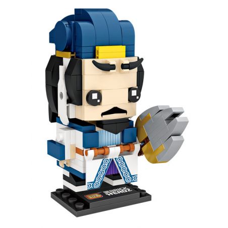 LOZ 1456 non  TAM QUỐC MINI THỢ GẠCH GIA CÁT LƯỢNG bộ đồ chơi xếp lắp ráp ghép mô hình Brickheadz Nhân Vật Đầu To 210 khối