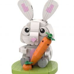 MR.KURIOSITY 881001 non  CHÚ THỎ MAY MẮN CHÚC MỪNG NĂM MỚI bộ đồ chơi xếp lắp ráp ghép mô hình Chinese Traditional Festivals RABBIT Lễ Hội Cổ Truyền 209 khối