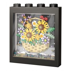 LOZ 1905 non  GIỎ HOA HƯỚNG DƯƠNG bộ đồ chơi xếp lắp ráp ghép mô hình Arts & Crafts 1905 khối