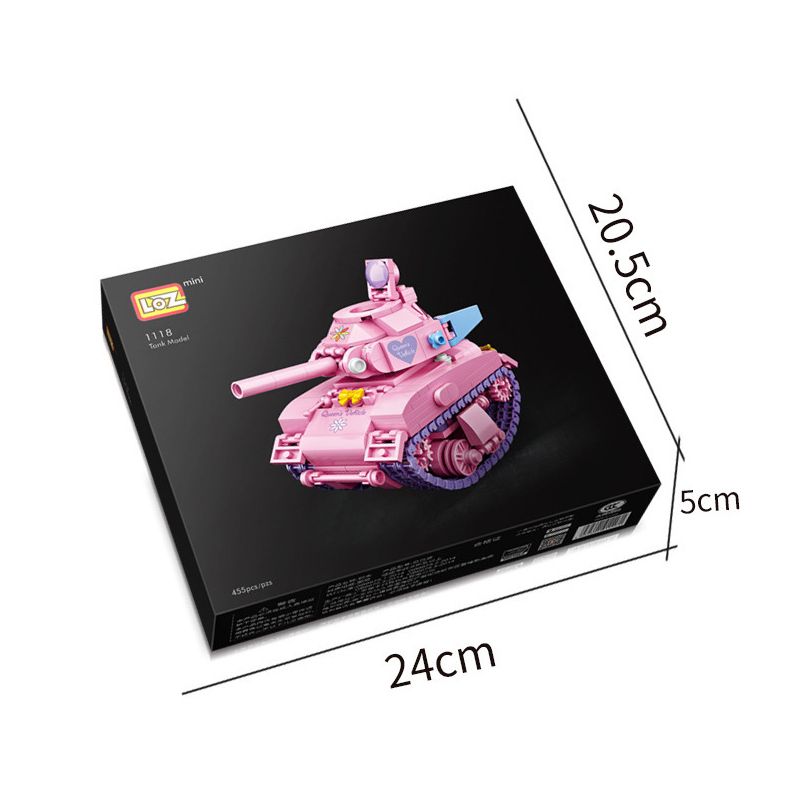 LOZ 1118 4101 non  BỂ NHỎ MÀU HỒNG bộ đồ chơi xếp lắp ráp ghép mô hình Creator Sáng Tạo 455 khối