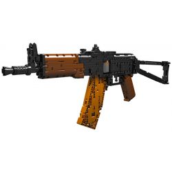 MouldKing 14020 Mould King 14020 non  SÚNG TRƯỜNG TẤN CÔNG AK47 bộ đồ chơi xếp lắp ráp ghép mô hình Gun AK-47 ASSAULT RIFLE 1418 khối