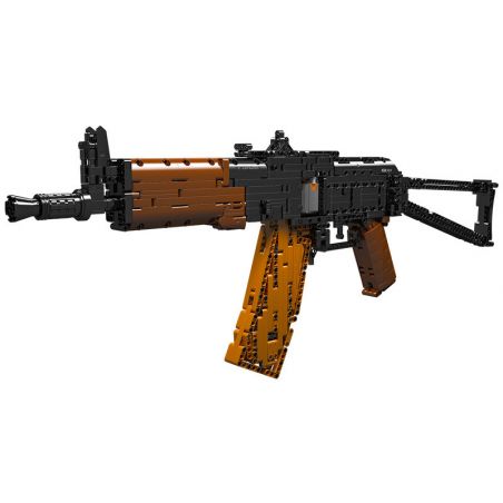 MouldKing 14020 Mould King 14020 non  SÚNG TRƯỜNG TẤN CÔNG AK47 bộ đồ chơi xếp lắp ráp ghép mô hình Gun AK-47 ASSAULT RIFLE 1418 khối