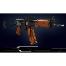 MouldKing 14020 Mould King 14020 non  SÚNG TRƯỜNG TẤN CÔNG AK47 bộ đồ chơi xếp lắp ráp ghép mô hình Gun AK-47 ASSAULT RIFLE 1418 khối