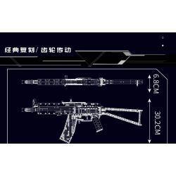 MouldKing 14020 Mould King 14020 non  SÚNG TRƯỜNG TẤN CÔNG AK47 bộ đồ chơi xếp lắp ráp ghép mô hình Gun AK-47 ASSAULT RIFLE 1418 khối