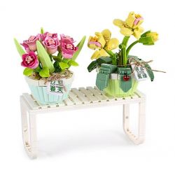 LOZ 1673 non  THƯ XUÂN bộ đồ chơi xếp lắp ráp ghép mô hình MICRO PLANTS II 409 khối