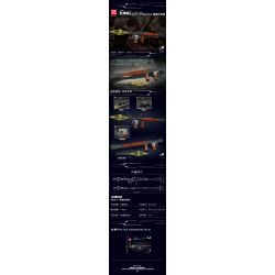 MouldKing 14017 Mould King 14017 non  RPG - SÚNG PHÓNG LỰU bộ đồ chơi xếp lắp ráp ghép mô hình Gun ROCKET-PROPELLED GRENADE 1706 khối