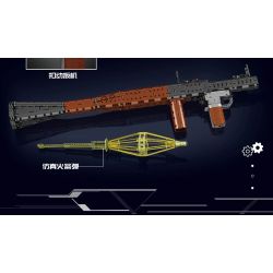 MouldKing 14017 Mould King 14017 non  RPG - SÚNG PHÓNG LỰU bộ đồ chơi xếp lắp ráp ghép mô hình Gun ROCKET-PROPELLED GRENADE 1706 khối