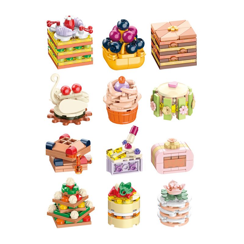 JAKI JK5630 5630 non  NHẬT KÝ THỰC PHẨM bộ đồ chơi xếp lắp ráp ghép mô hình SWEET TALE THE GOURMET JOURNAL