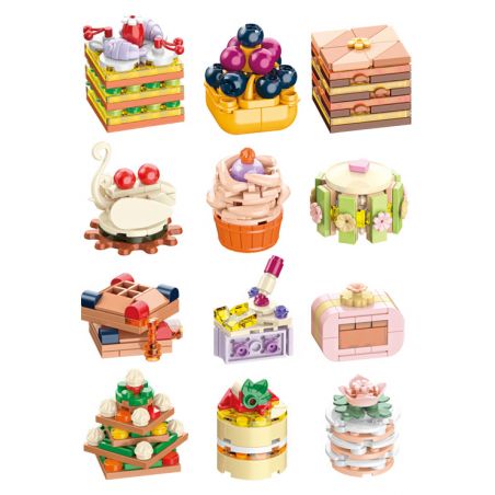 JAKI JK5630 5630 non  NHẬT KÝ THỰC PHẨM bộ đồ chơi xếp lắp ráp ghép mô hình SWEET TALE THE GOURMET JOURNAL