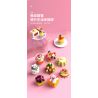 JAKI JK5630 5630 non  NHẬT KÝ THỰC PHẨM bộ đồ chơi xếp lắp ráp ghép mô hình SWEET TALE THE GOURMET JOURNAL