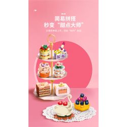 JAKI JK5630 5630 non  NHẬT KÝ THỰC PHẨM bộ đồ chơi xếp lắp ráp ghép mô hình SWEET TALE THE GOURMET JOURNAL